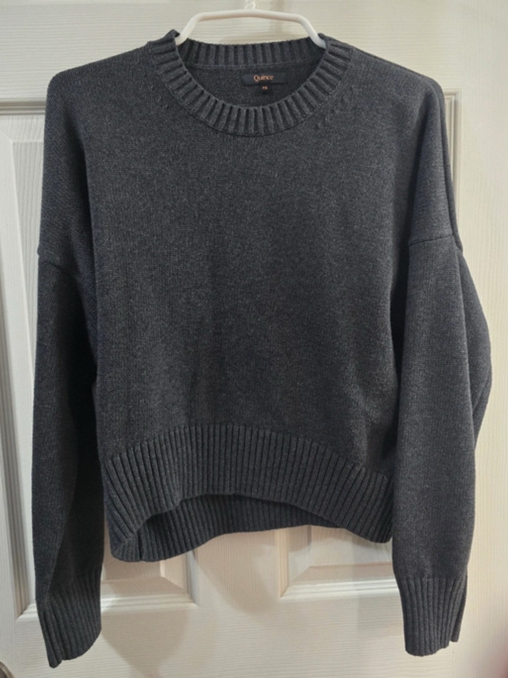 Quince 100% Organic Cotton Boyfriend Crew Sweater XS - Picture 3 of 6